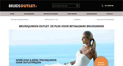 Desktop Screenshot of bruidsoutlet.nl